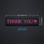 Fingerlit Glow Large LED sign, 23.4 x 4.7 inches
