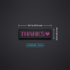 Fingerlit Glow Standard LED sign, 14.7 x 3.6 inches